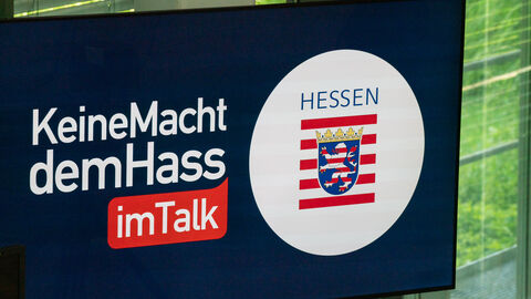 #KeineMachtdemHass im Talk Logo #KeineMachtdemHass im Talk mit Hessenmarke