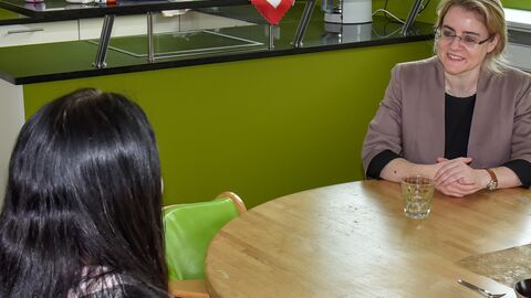 Justizstaatssekretärin Tanja Eichner im Gespräch 