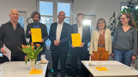 Justizminister Roman Poseck zu Besuch bei der Opferhilfe Gießen