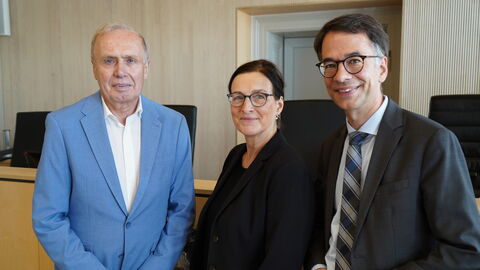 Justizminister Christian Heinz zu Besuch im Landgericht Limburg