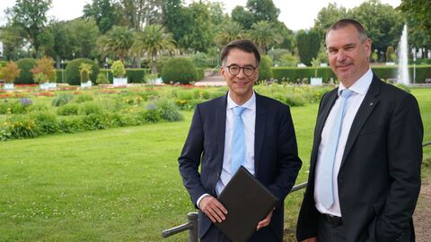 Amtswechselfeier Landessozialgericht Justizminister Heinz und Dr. Alexander Seitz