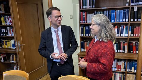Justizminister Christian Heinz zu Besuch am Landgericht Gießen