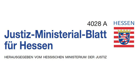 Justiz-Ministerial-Blatt (Symbolbild) Überschrift JMBl mit Hessenmarke