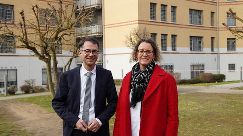 Justizminister Christian Heinz und Nora Stang-Albrecht
